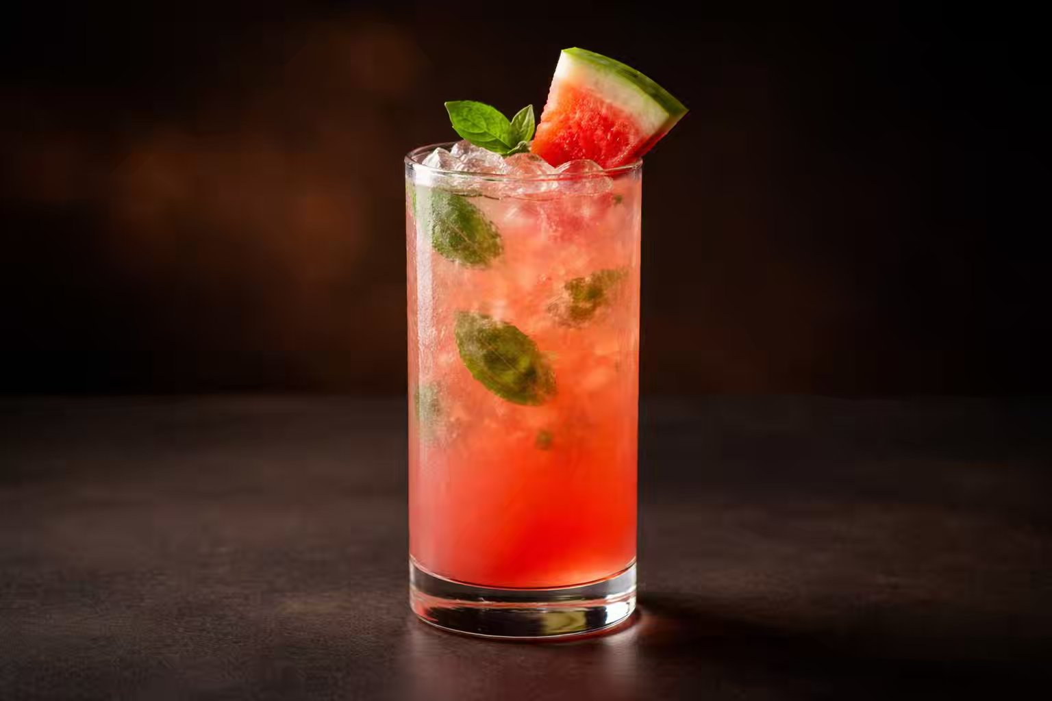 Watermelon and Basil Smash
