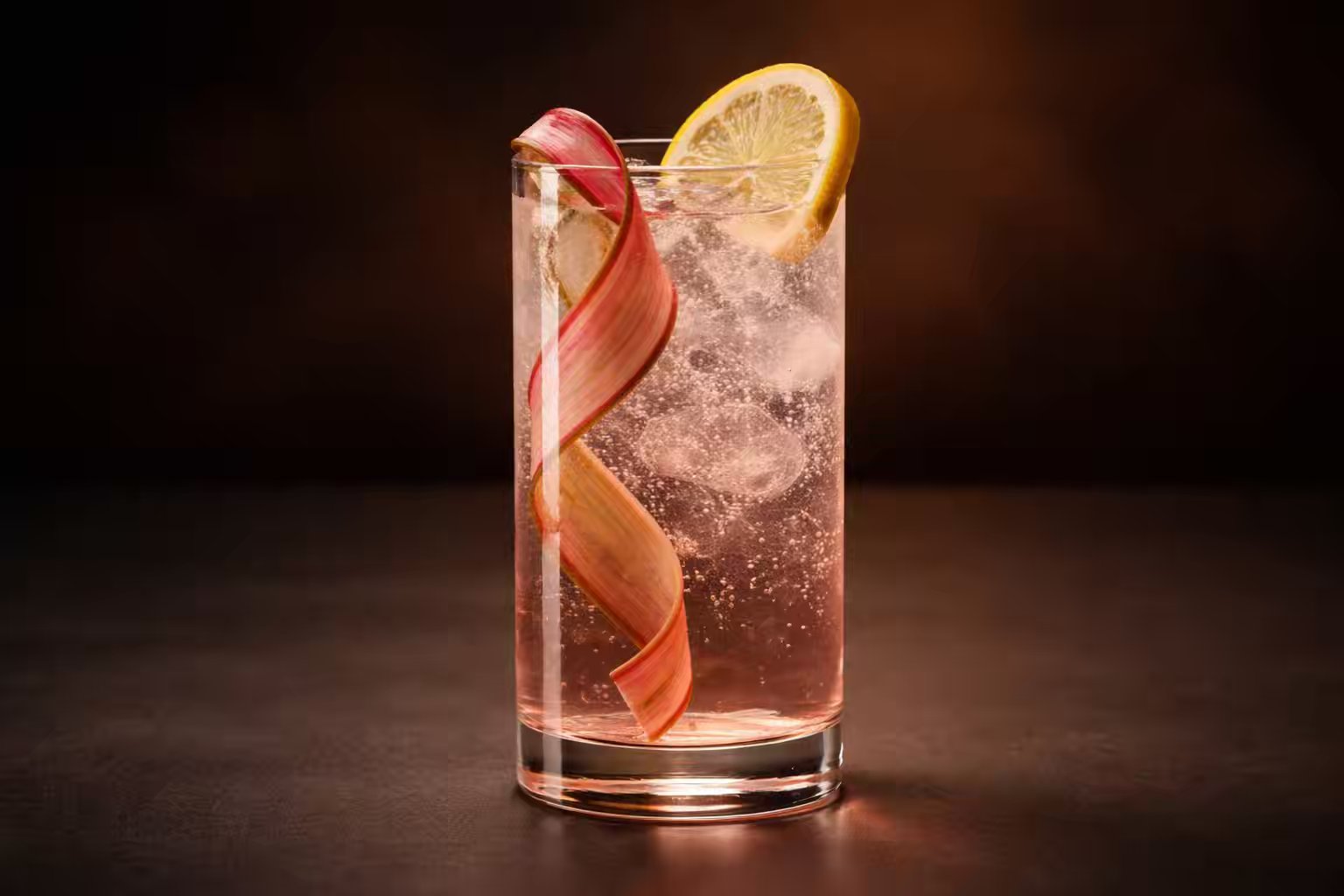 Rhubarb and Tonic Highball