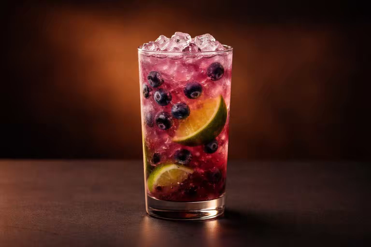 Blueberry Caipirinha