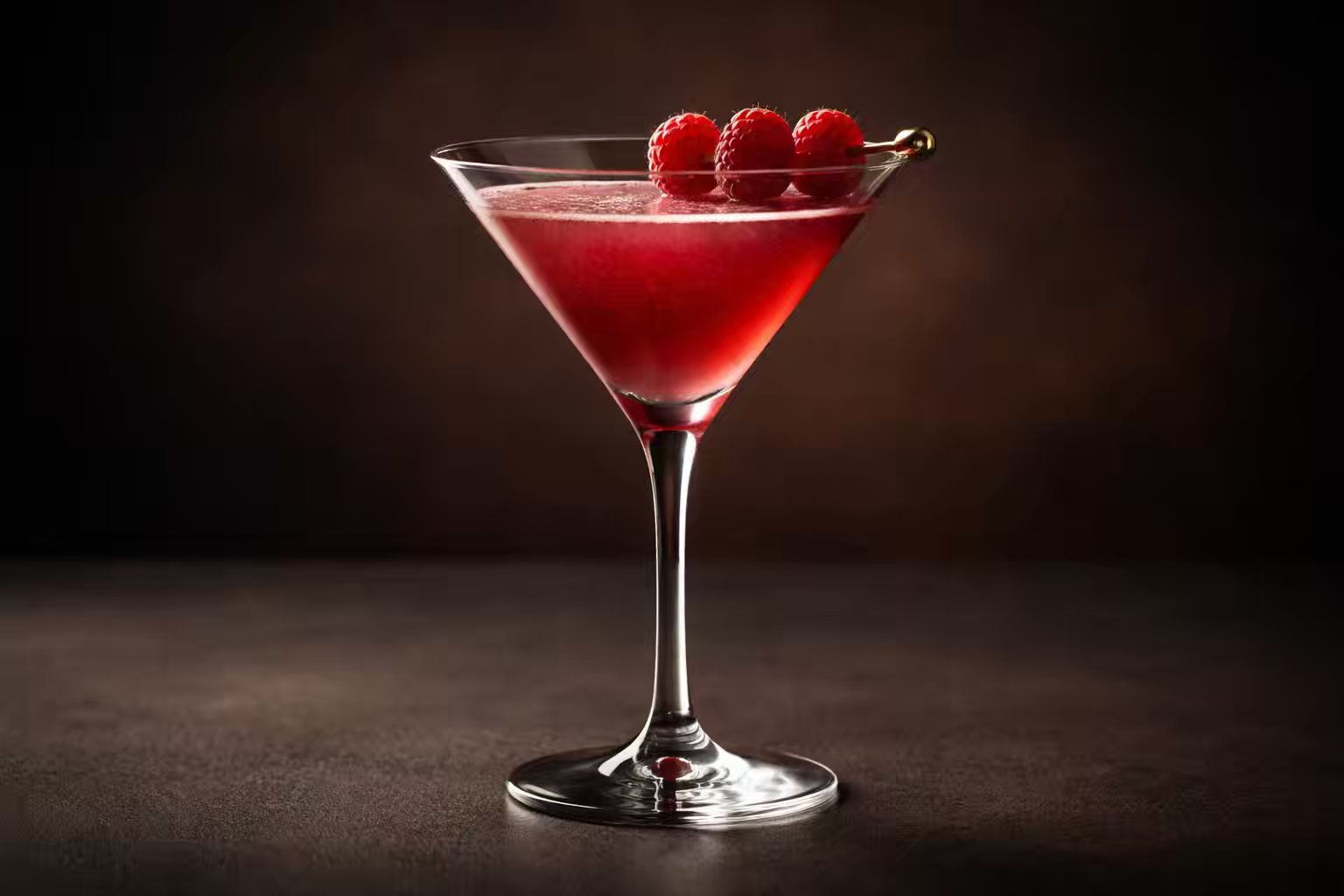 Vanilla and Raspberry Cocktail