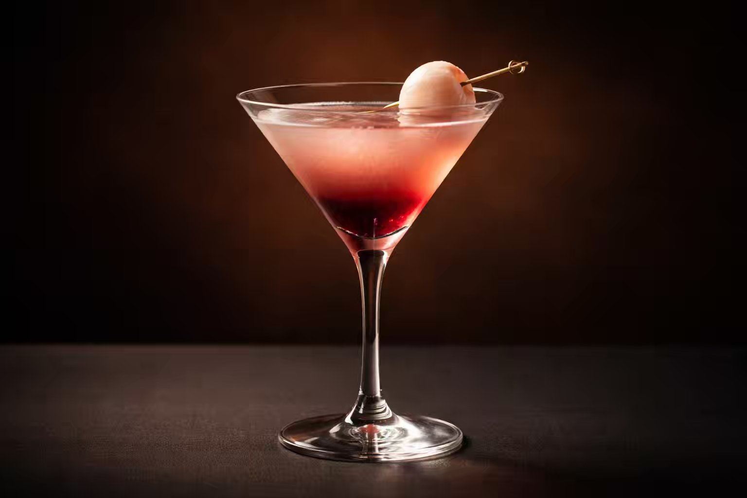 Lychee and Blackcurrant Cocktail
